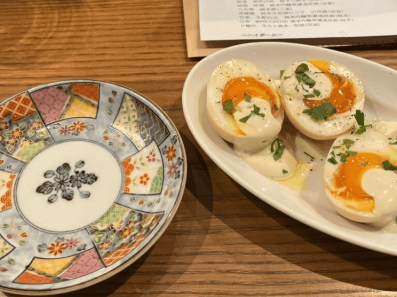 煮卵バーニャカウダ