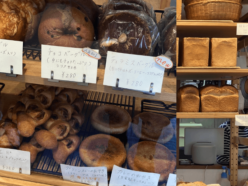 ショウウインドー越しのパン