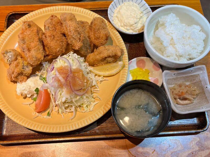 カキフライ定食