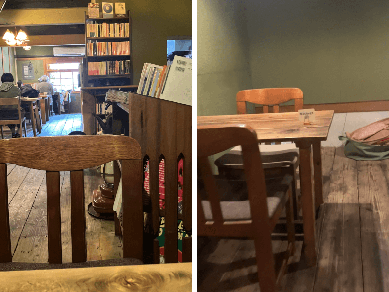 落ち着いた店内