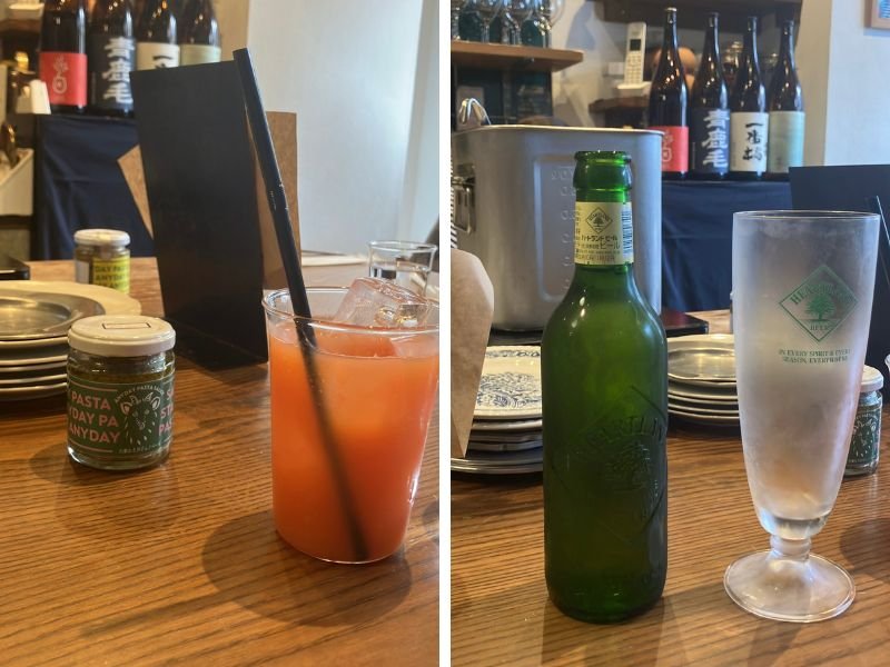 エルダーフラワーのブラッドオレンジソーダと
ハートランド
