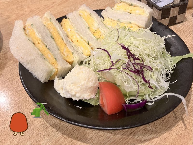 前田珈琲の玉子サンドイッチ