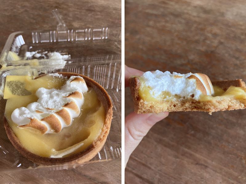 du painのレモンタルトの断面