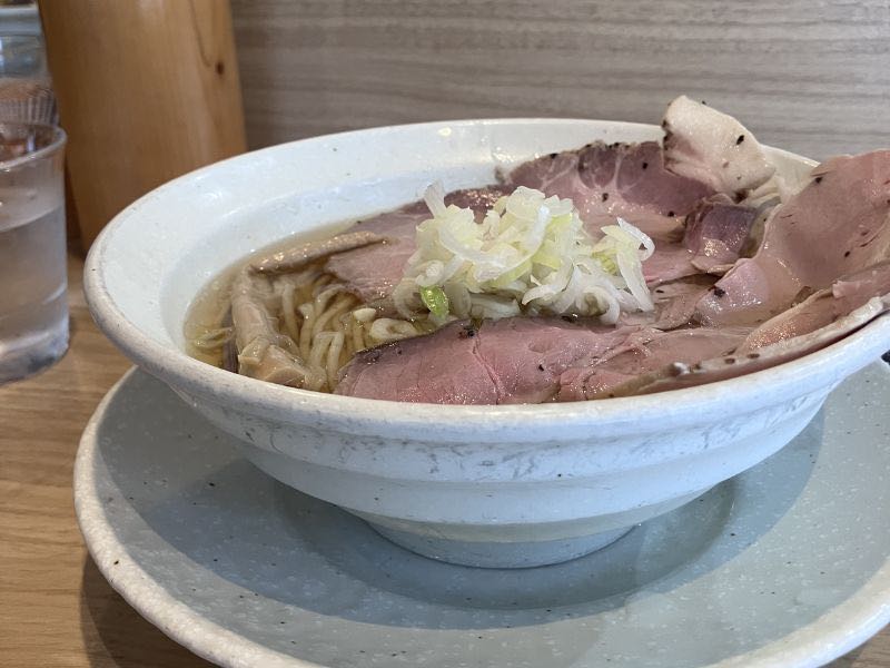 麺屋優光の貝出汁ラーメン(淡竹)