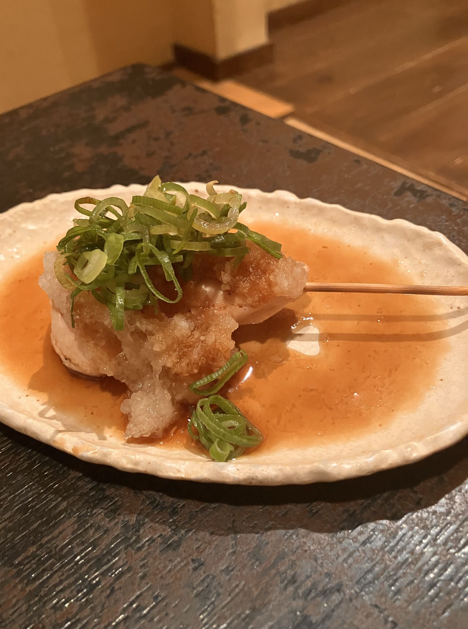 馬耳東風のささみネギおろし