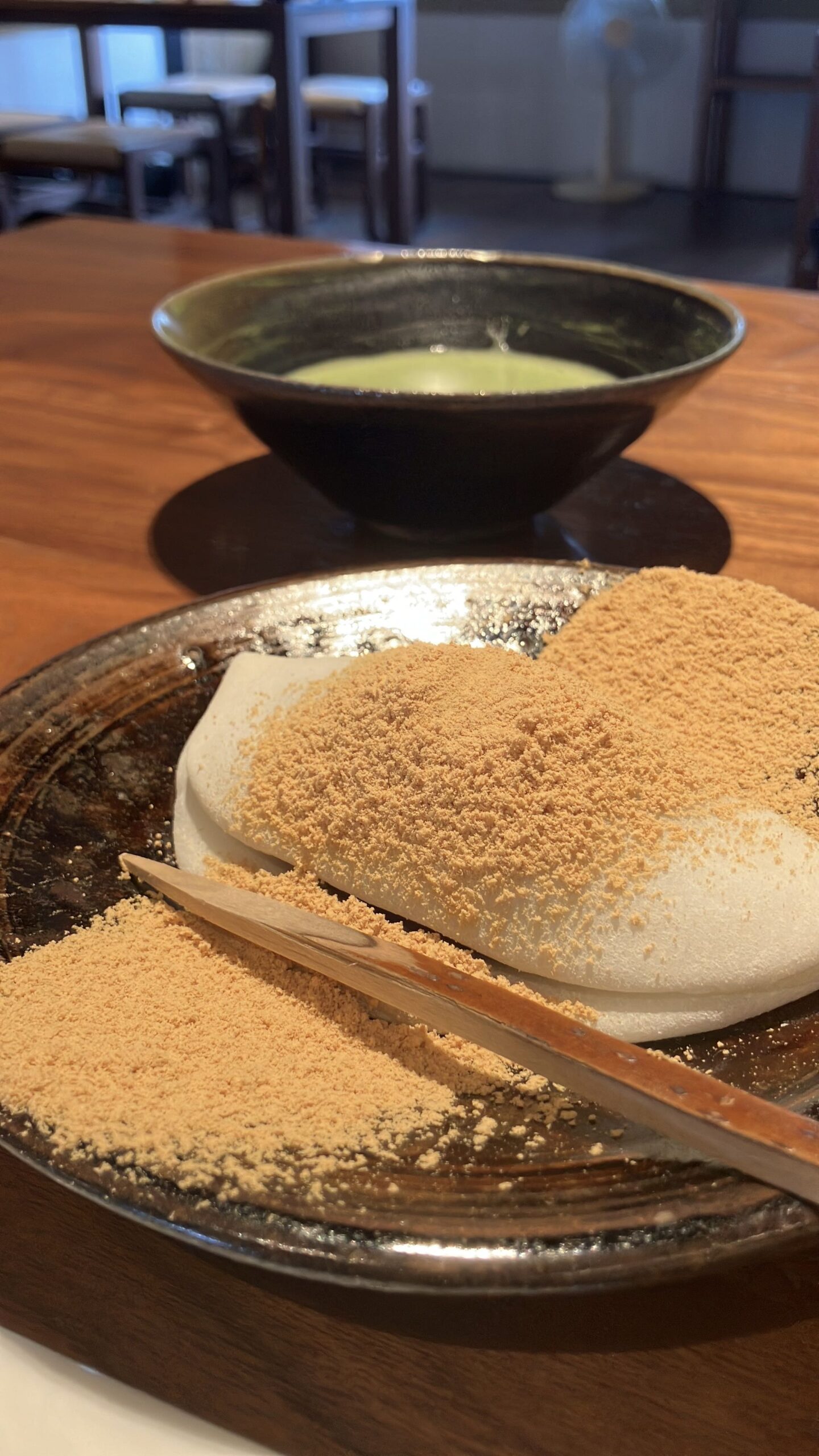 中村軒の麦代餅のきな粉