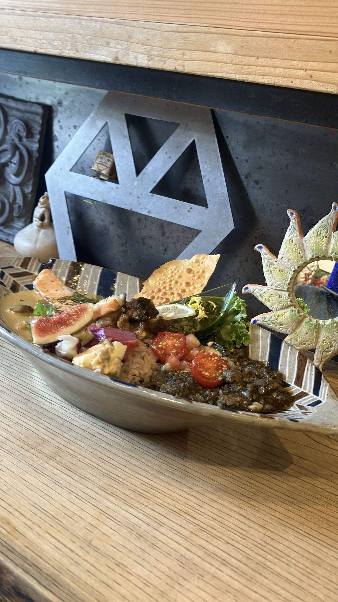 森林食堂のAセット 3種のあいがけカレー