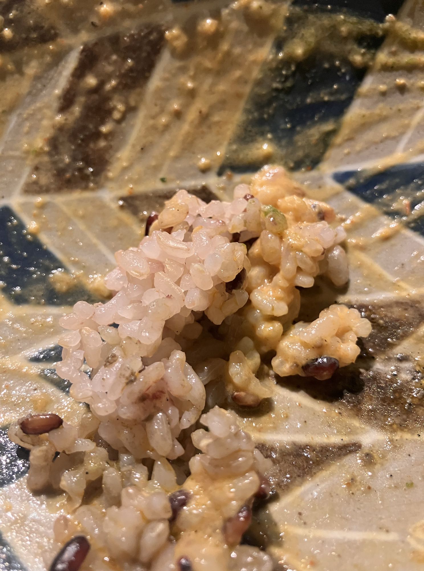 森林食堂の黒米入りのご飯